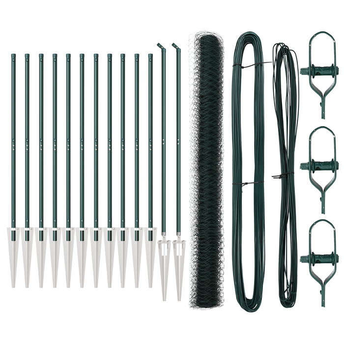 Recinzione esagonale  Verde 1.6x25 m Acciaio