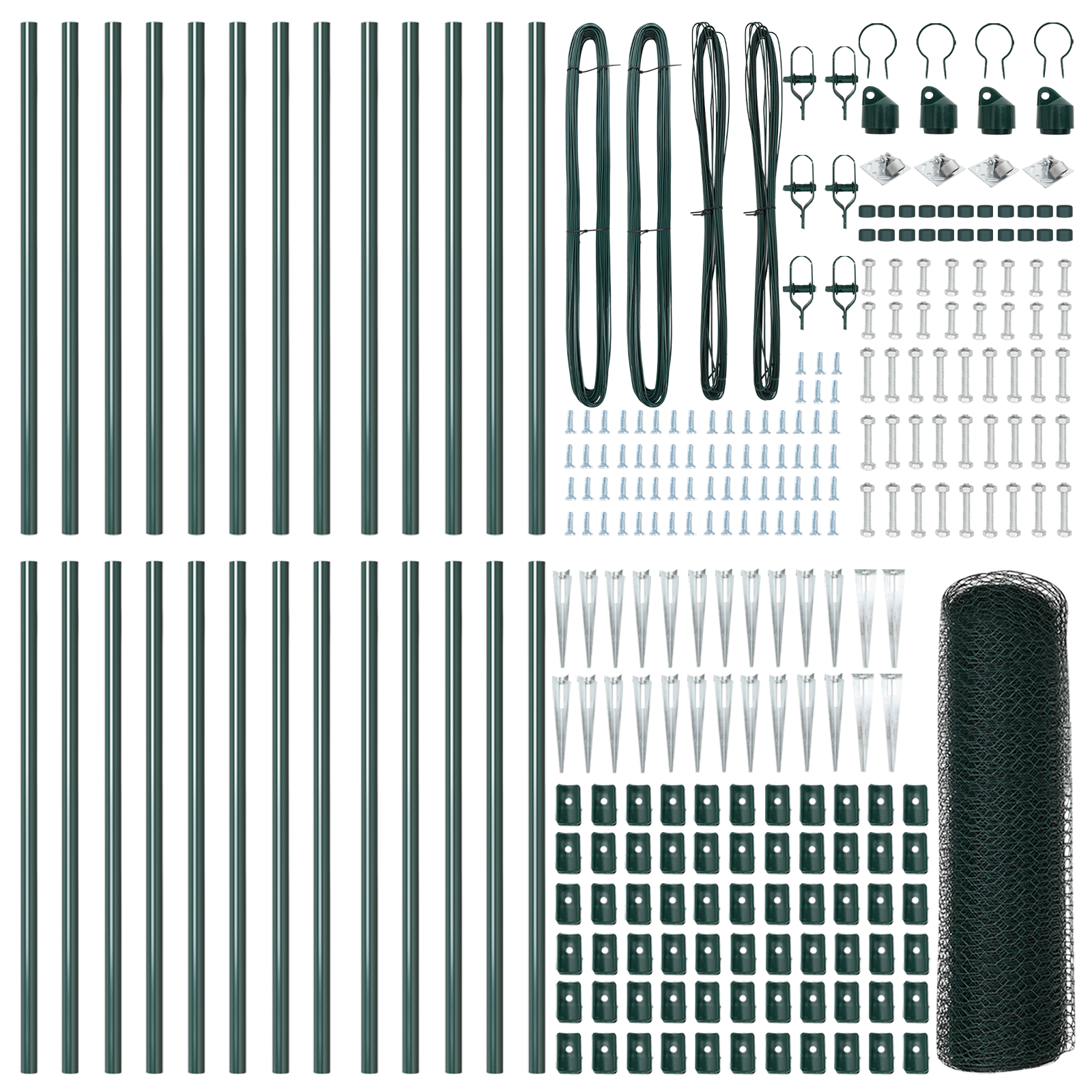 Recinzione Esagonale  Verde 0,6x50 m Acciaio