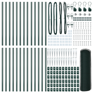 Recinzione Esagonale  Verde 0.8x50 m Acciaio