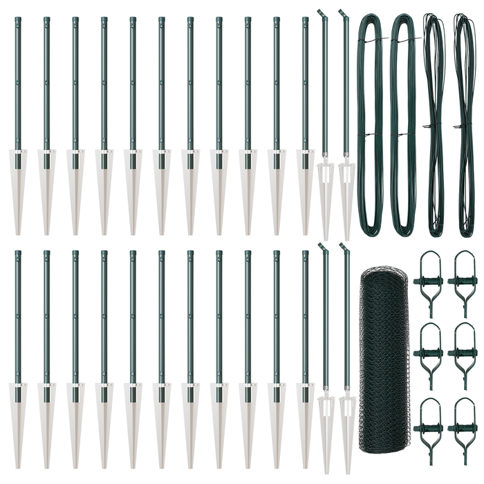 Recinzione Esagonale  Verde 1x50 m Acciaio
