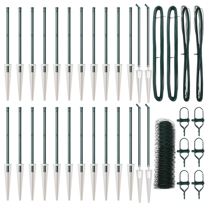 Recinzione Esagonale  Verde 1x50 m Acciaio