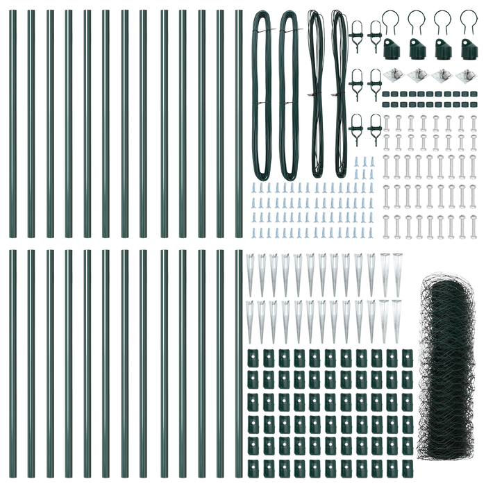 Recinzione Esagonale  Verde 1x50 m Acciaio