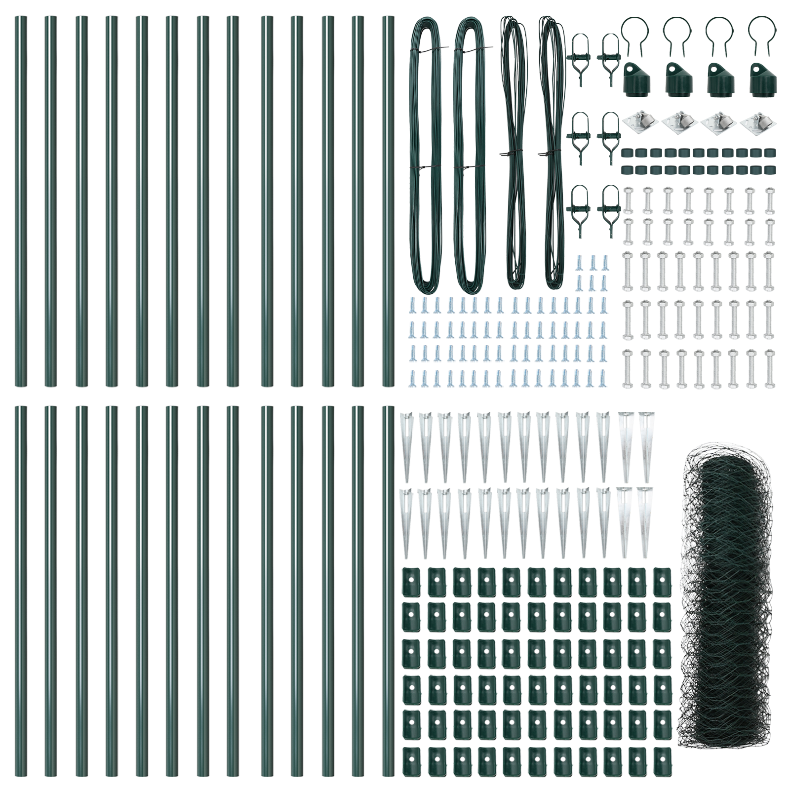 Recinzione Esagonale  Verde 1x50 m Acciaio