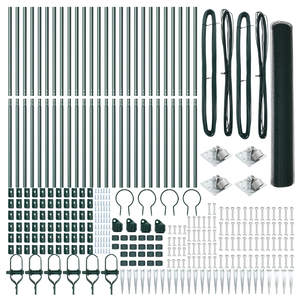 Recinto Esagonale  Verde 1,2x50 m Acciaio