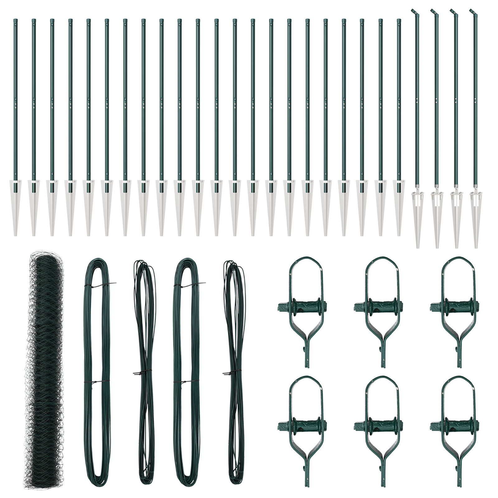 Recinzione Esagonale Verde 1,2x50 m Acciaio