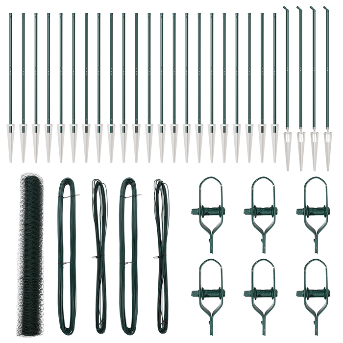 Recinzione Esagonale Verde 1,4x50 m Acciaio