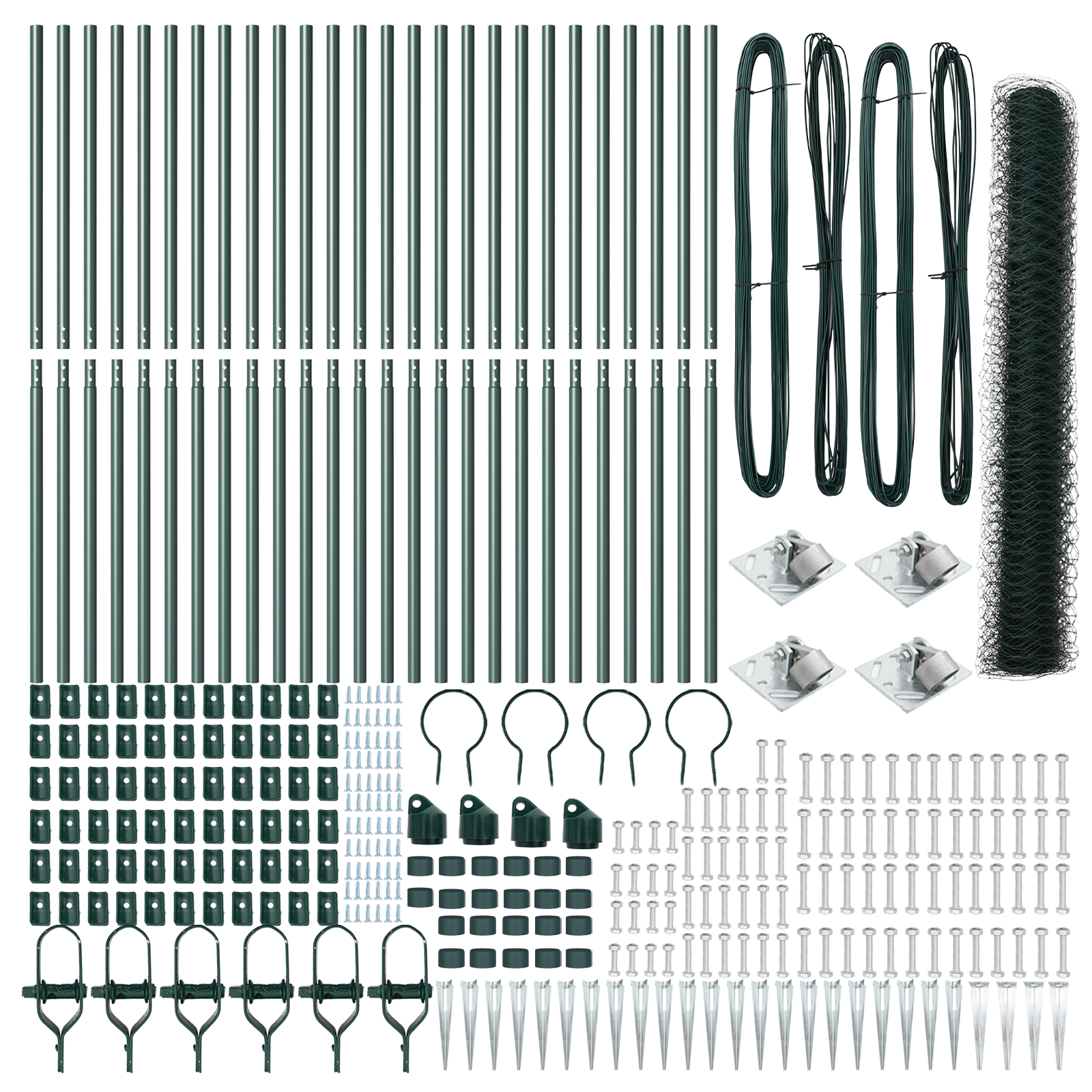 Recinzione Esagonale Verde 1,4x50 m Acciaio