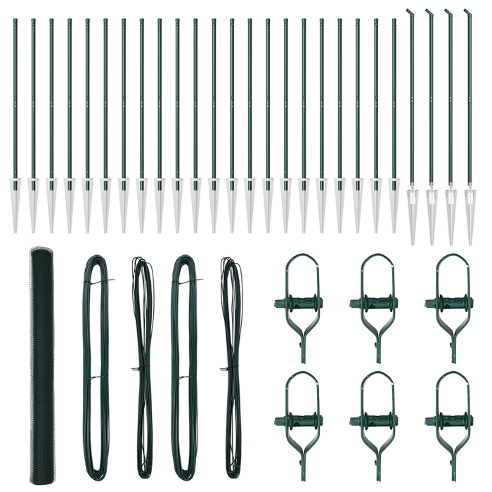 Recinzione Esagonale  Verde 1,5x50 m Acciaio