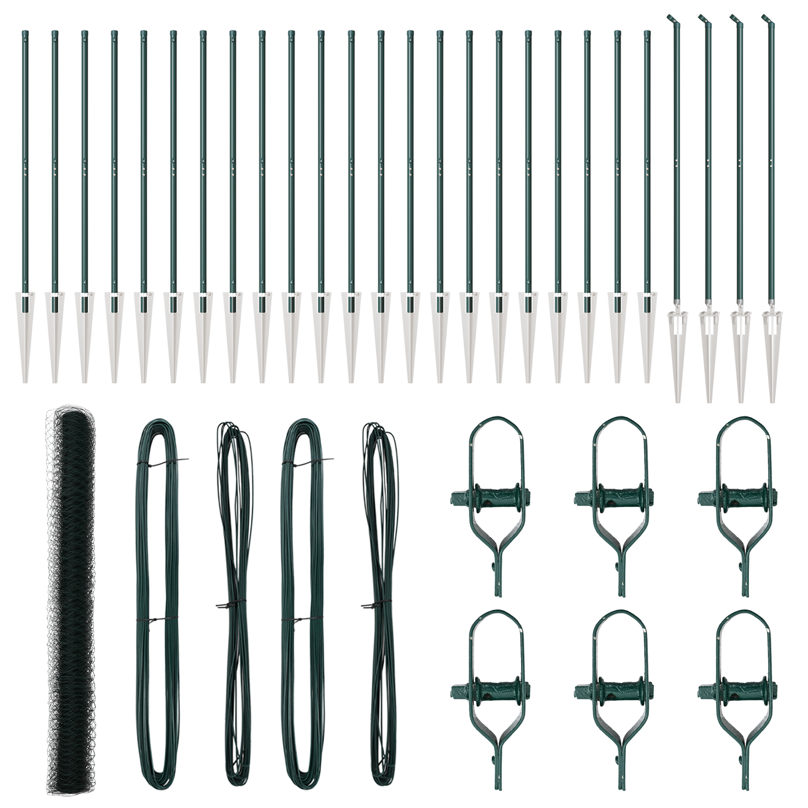 Recinzione Esagonale  Verde 1.5x50 m Acciaio