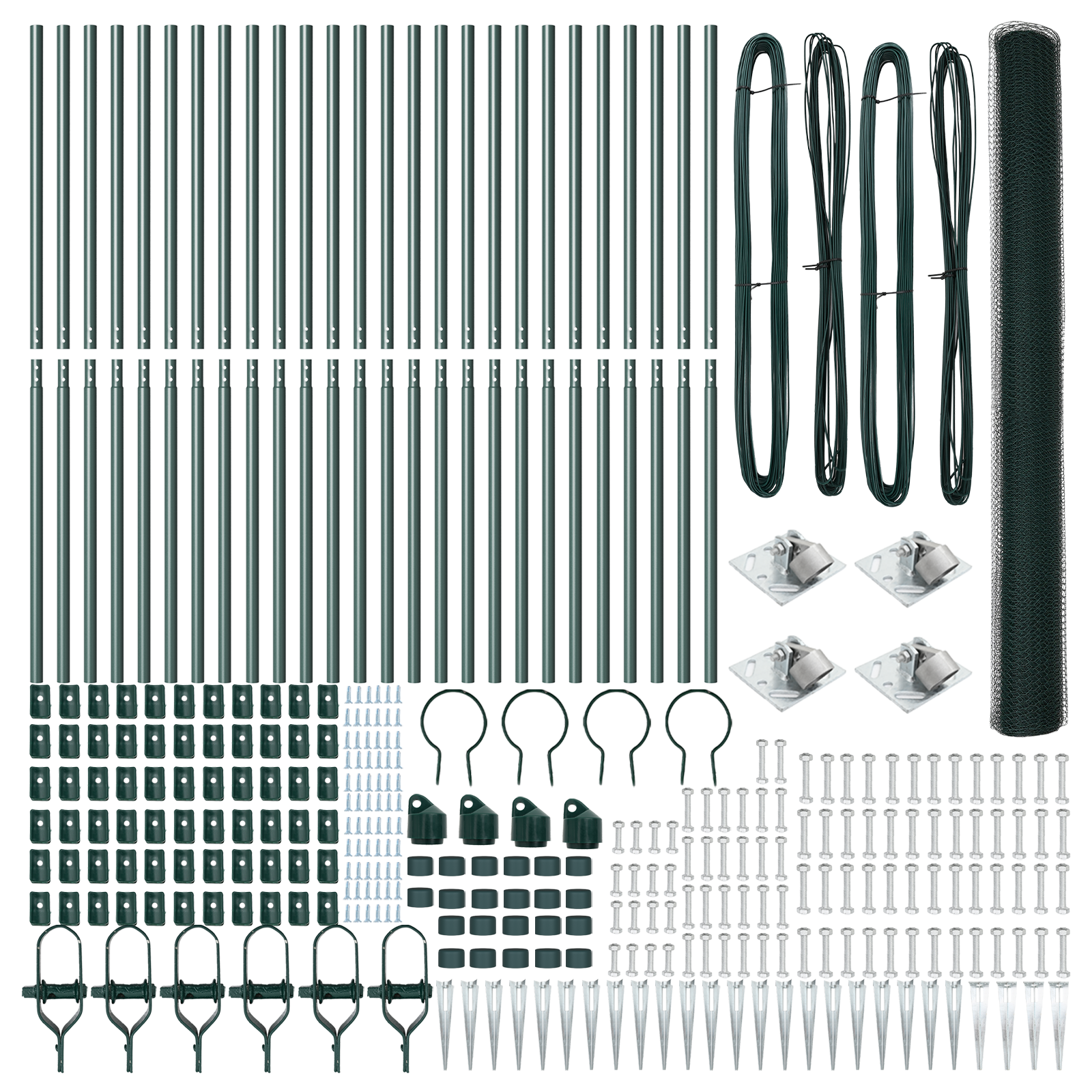 Recinto Esagonale  Verde 1,6x50 m Acciaio