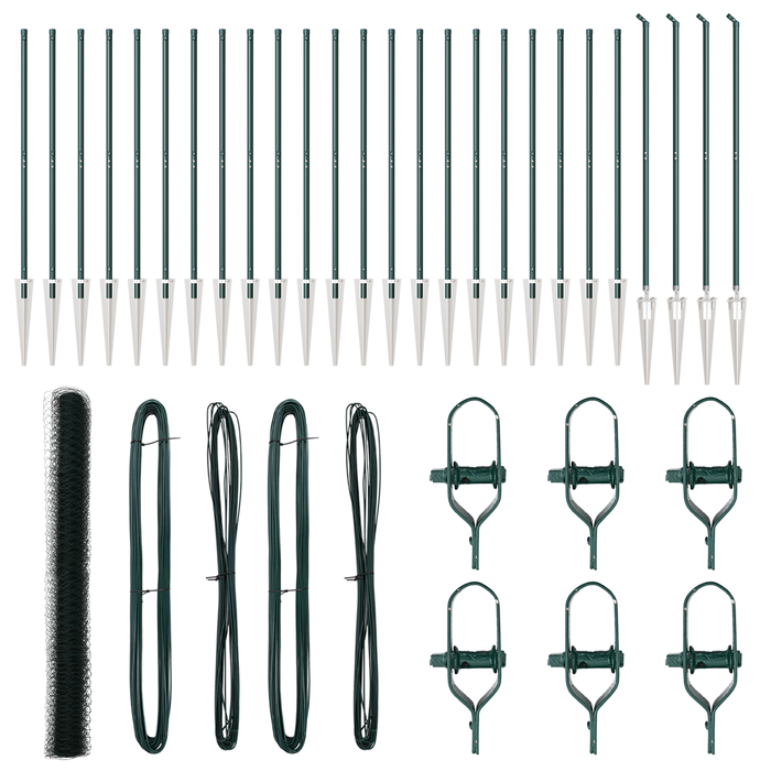 Recinzione Esagonale  Verde 1.6x50 m Acciaio
