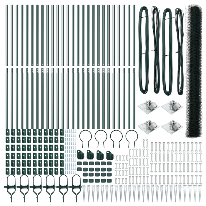 Recinzione Esagonale  Verde 1.6x50 m Acciaio