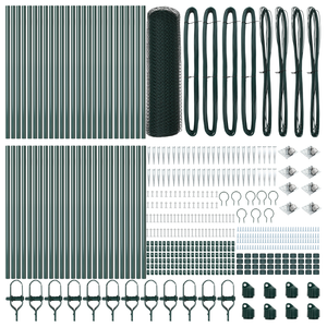 Recinzione Esagonale Verde 0.5x100 m Acciaio