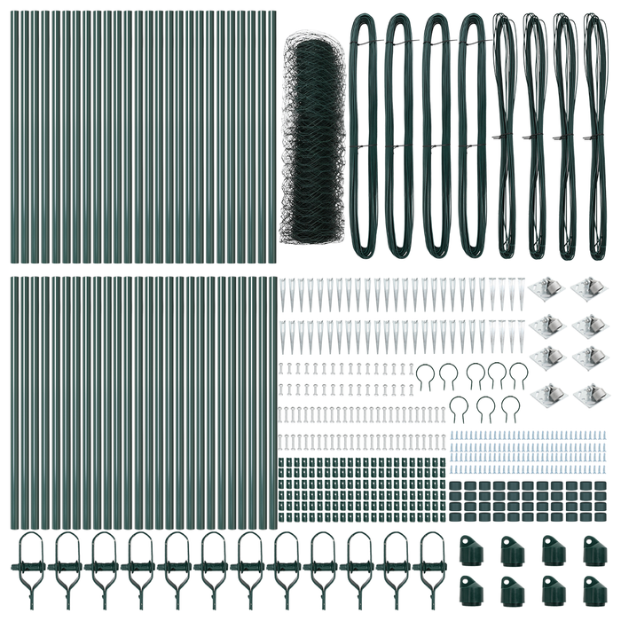 Recinzione Esagonale  Verde 0.5x100 m Acciaio