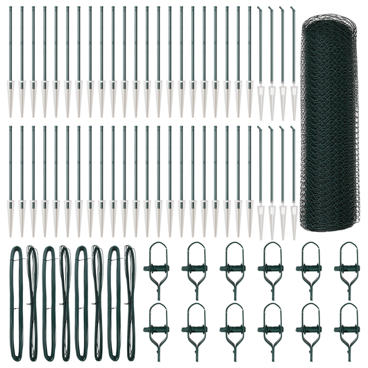 Recinzione Esagonale  Verde 1x100 m Acciaio