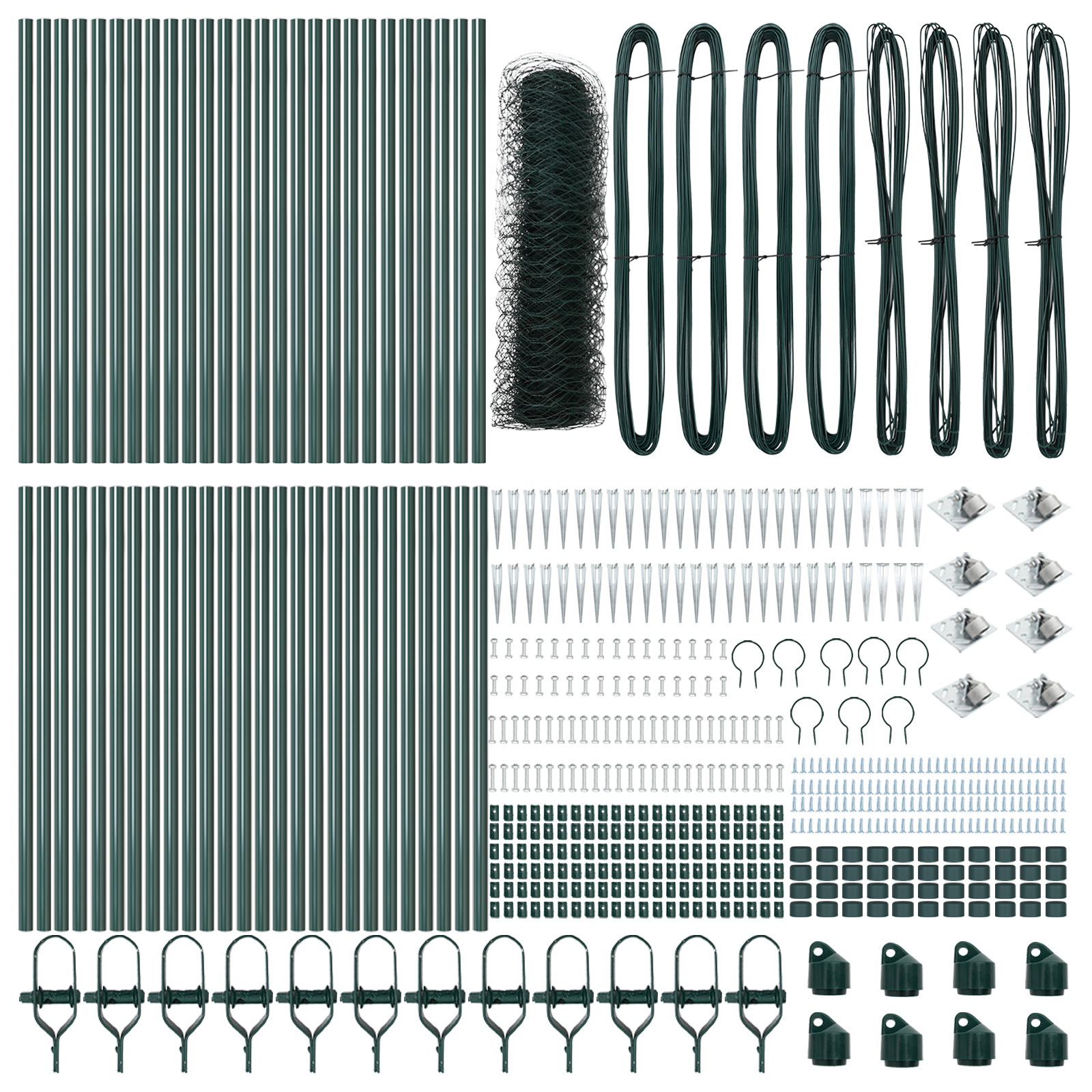 Recinzione Esagonale Verde 1x100 m Acciaio