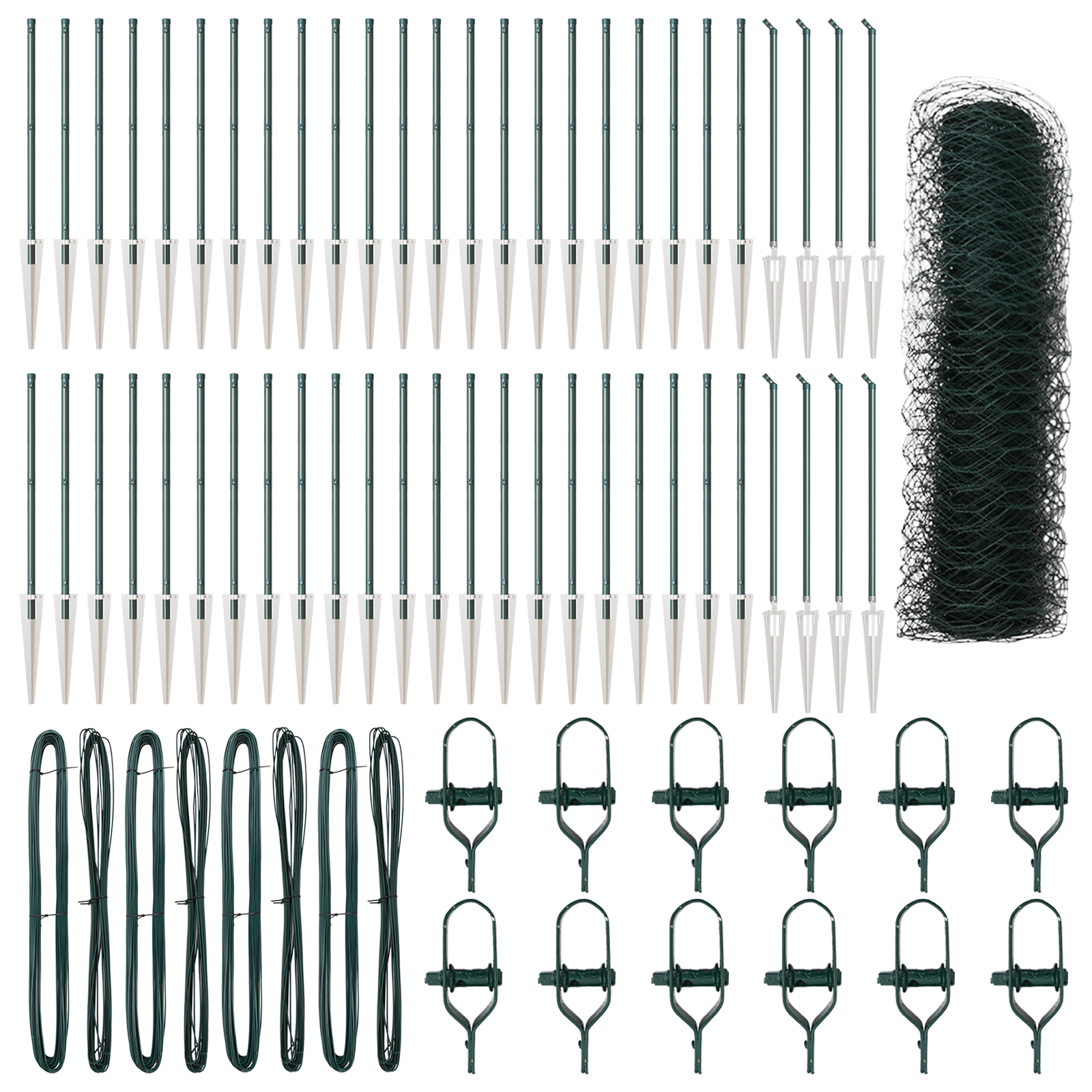 Recinzione Esagonale  Verde 1x100 m Acciaio