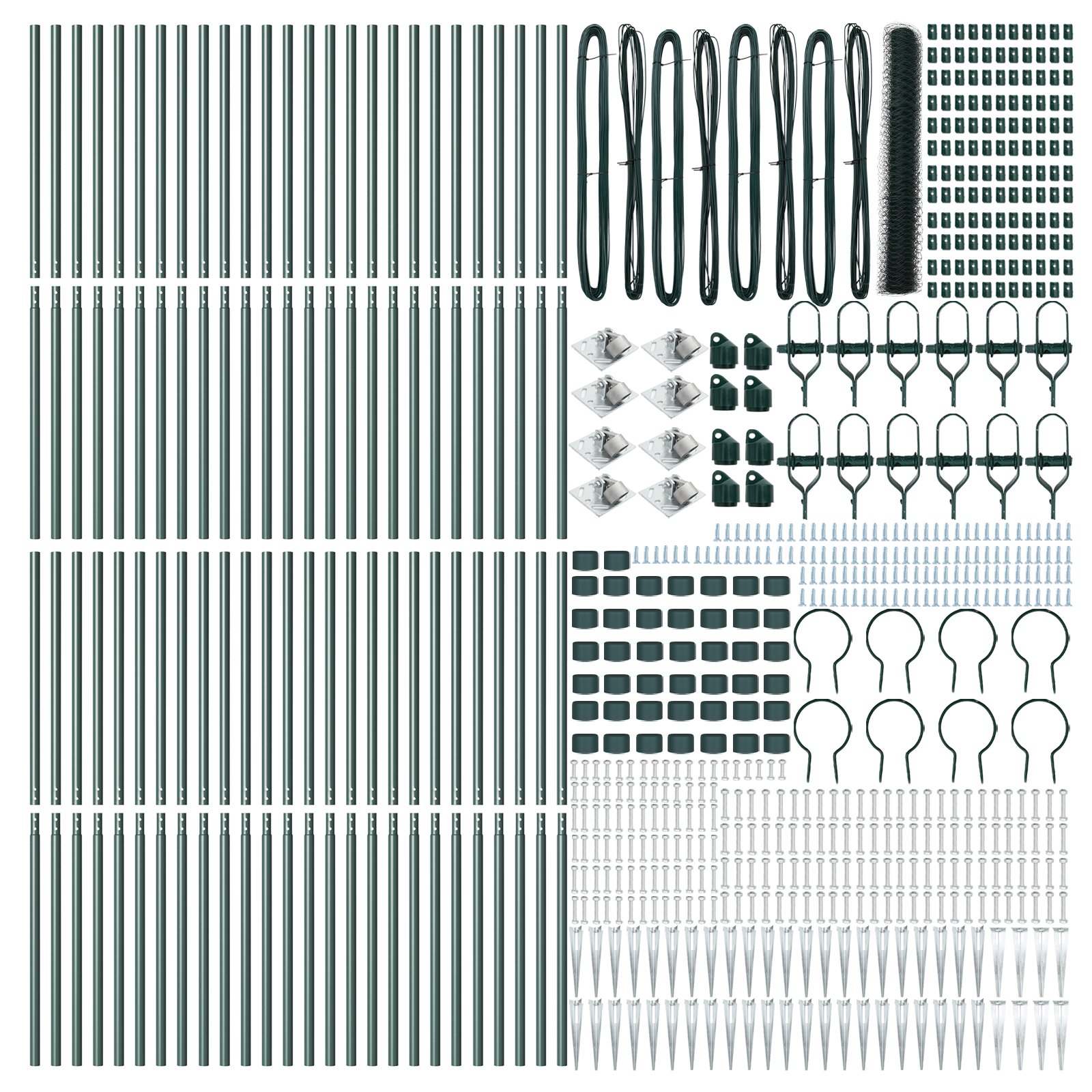 Recinzione Esagonale  Verde 1,2x100 m Acciaio