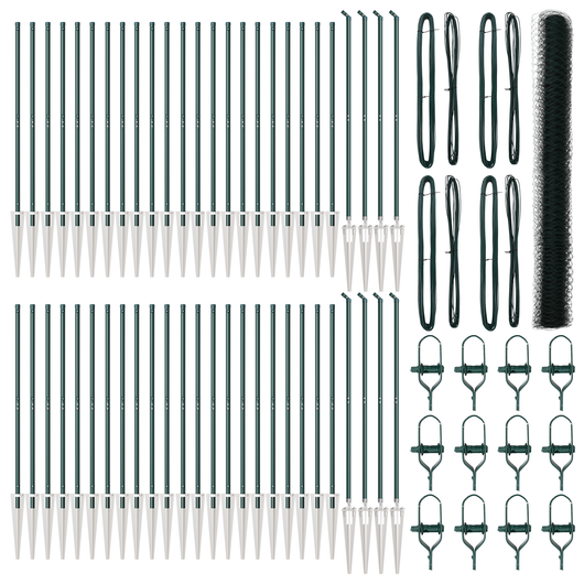 Recinzione Esagonale  Verde 1.5x100 m Acciaio