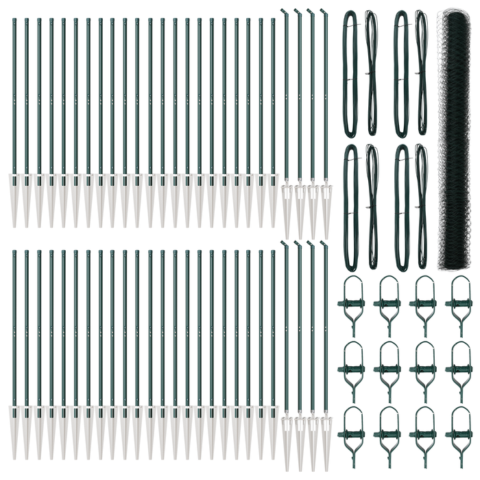 Recinto Esagonale  Verde 1.5x100 m Acciaio