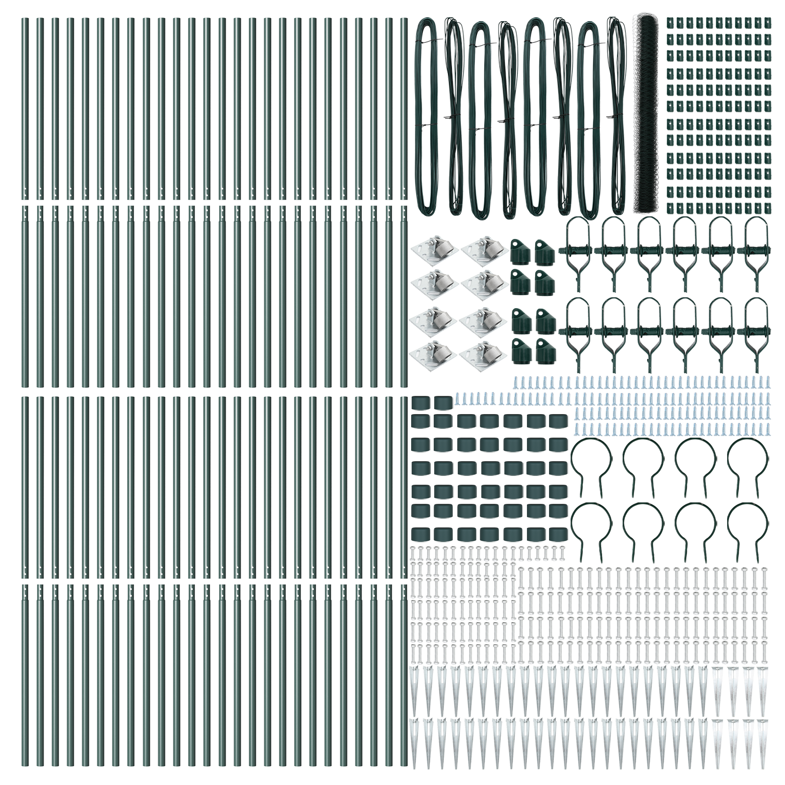 Recinto Esagonale  Verde 1.5x100 m Acciaio