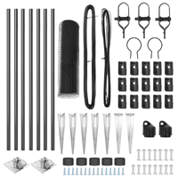 Recinzione Esagonale Grigia 0,8x10 m Acciaio