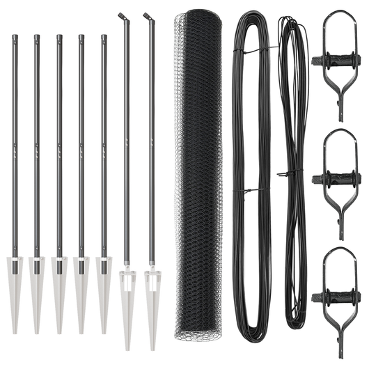 Recinzione esagonale  Grigia 1.4x10 m in Acciaio