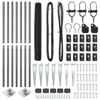 Recinto Esagonale Grigio 1.4x10 m in Acciaio