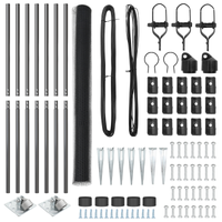 Recinzione Esagonale  Grigia 1,5x10 m Acciaio