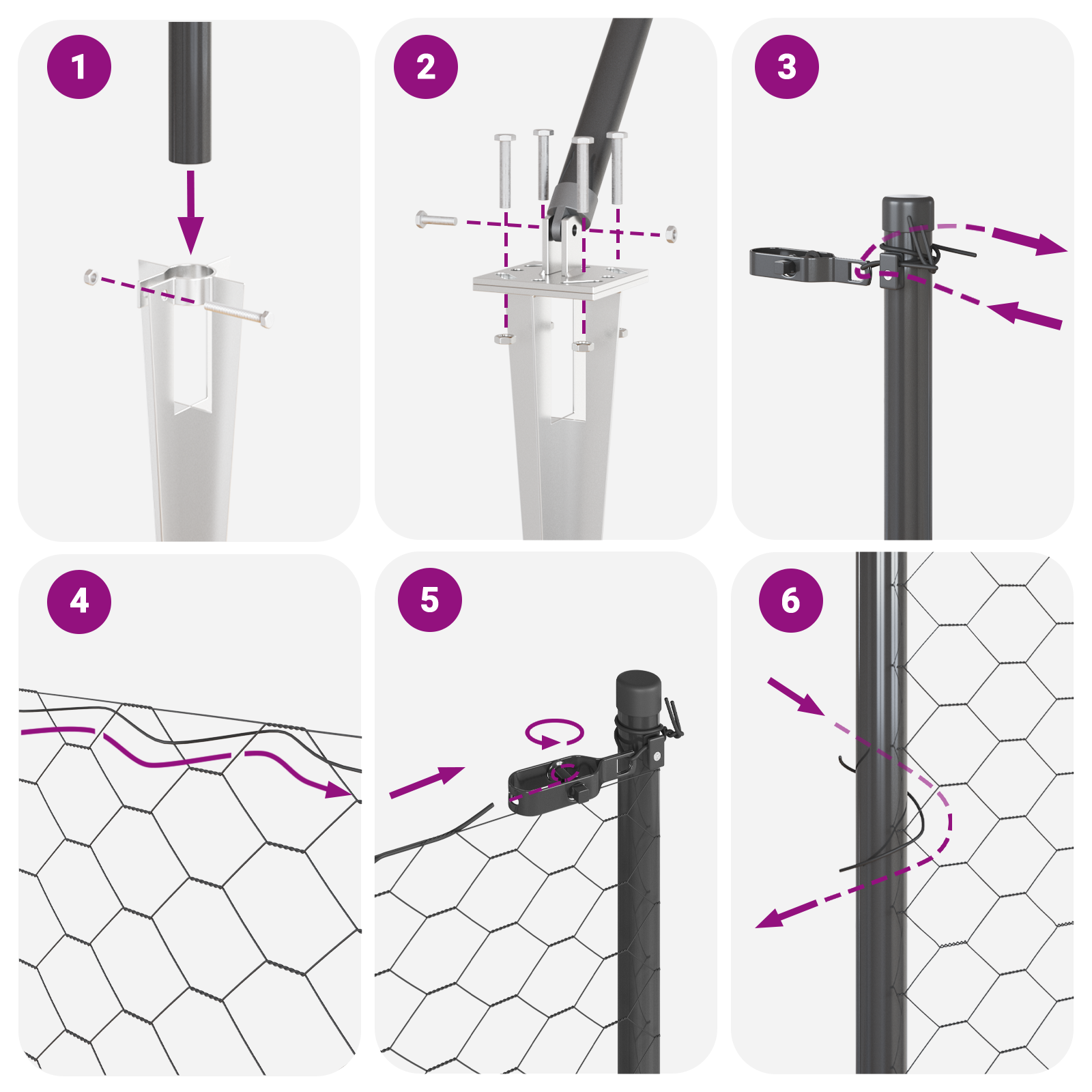 Recinzione esagonale  Grigia 0.8x25 m Acciaio