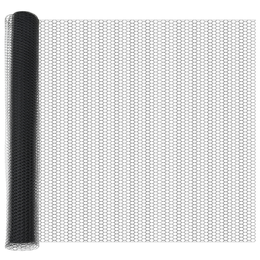 Recinzione Esagonale  Grigio 1.4x25 m Acciaio