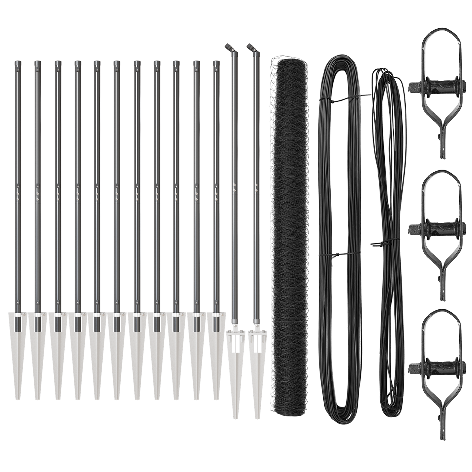 Recinzione Esagonale  Grigio 1.6x25 m Acciaio