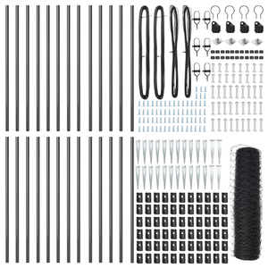Recinzione Esagonale  Grigio 0.4x50 m Acciaio