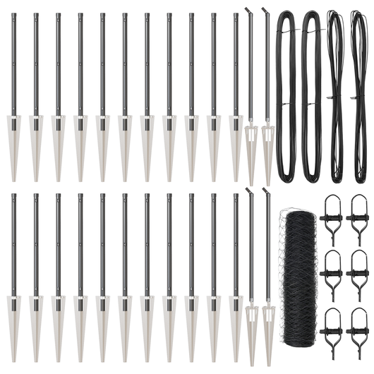 Recinzione Esagonale Grigia 0.8x50 m Acciaio