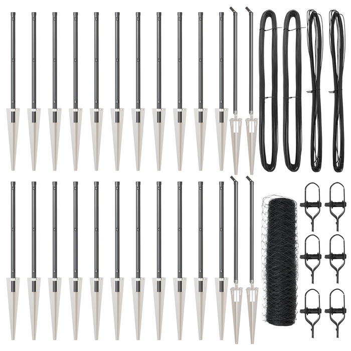 Recinzione Esagonale Grigia 0.8x50 m Acciaio