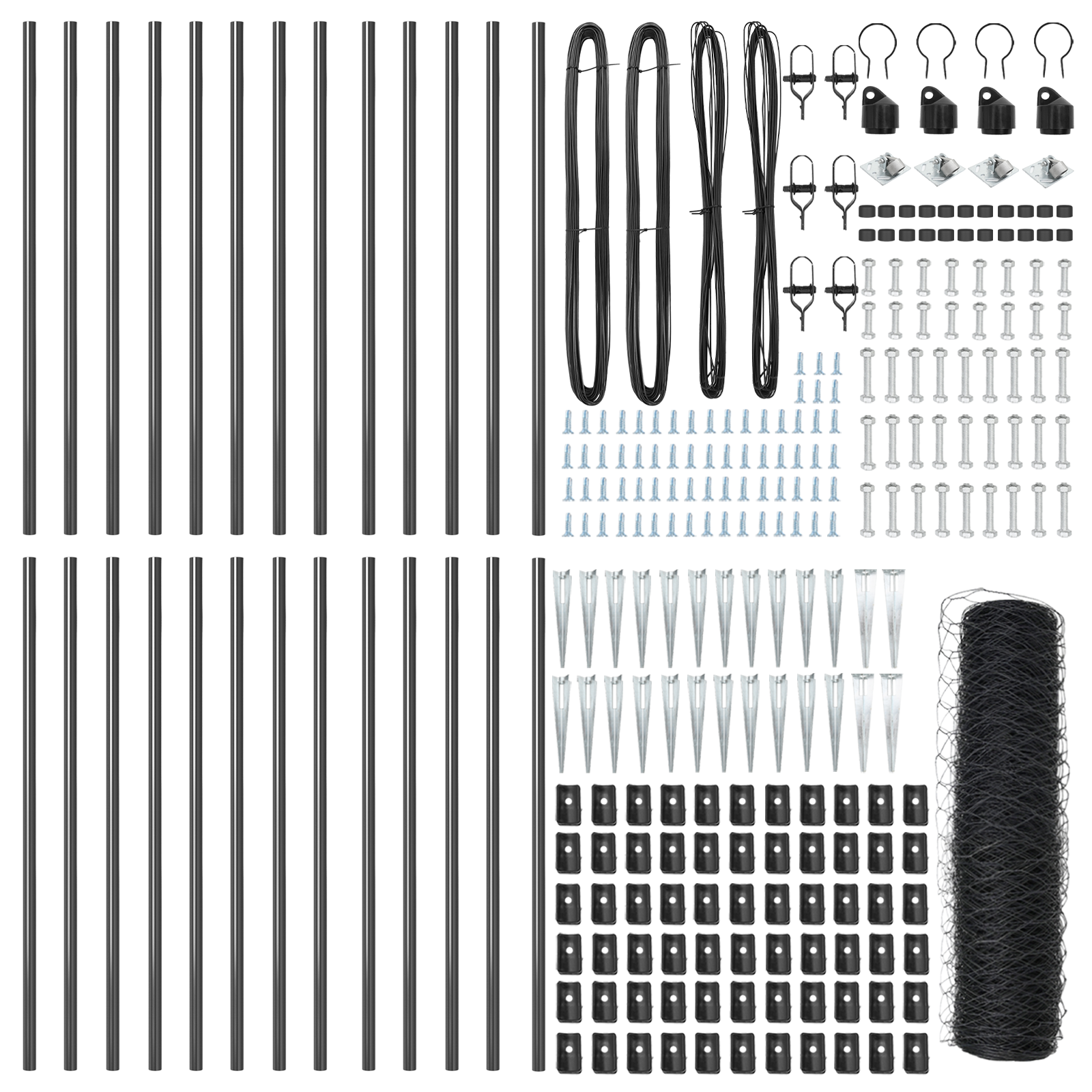 Recinzione Esagonale Grigia 0.8x50 m Acciaio