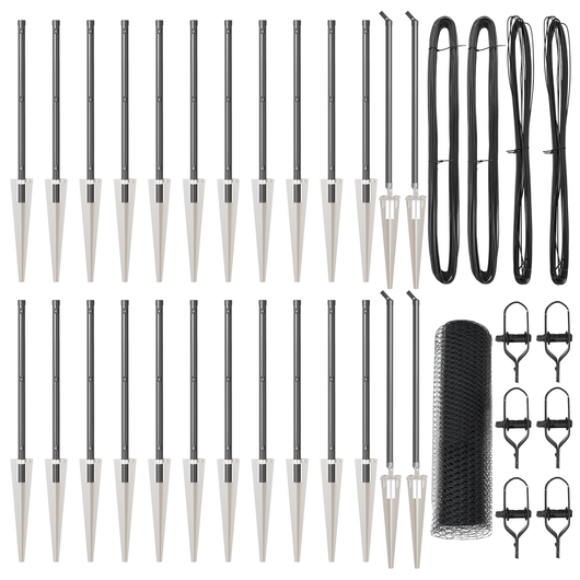 Recinzione Esagonale  Grigio 1x50 m Acciaio