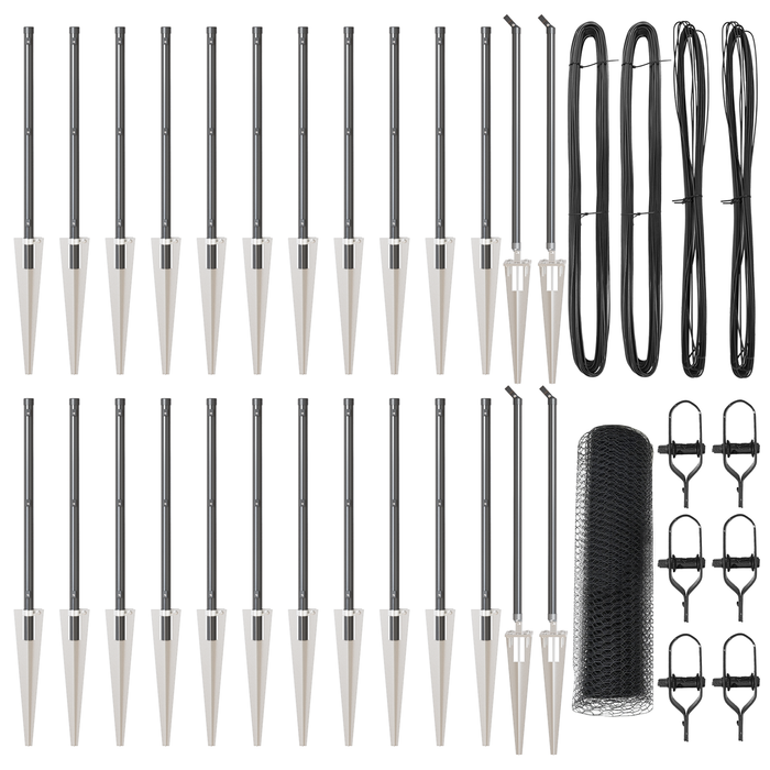 Recinzione Esagonale  Grigio 1x50 m Acciaio