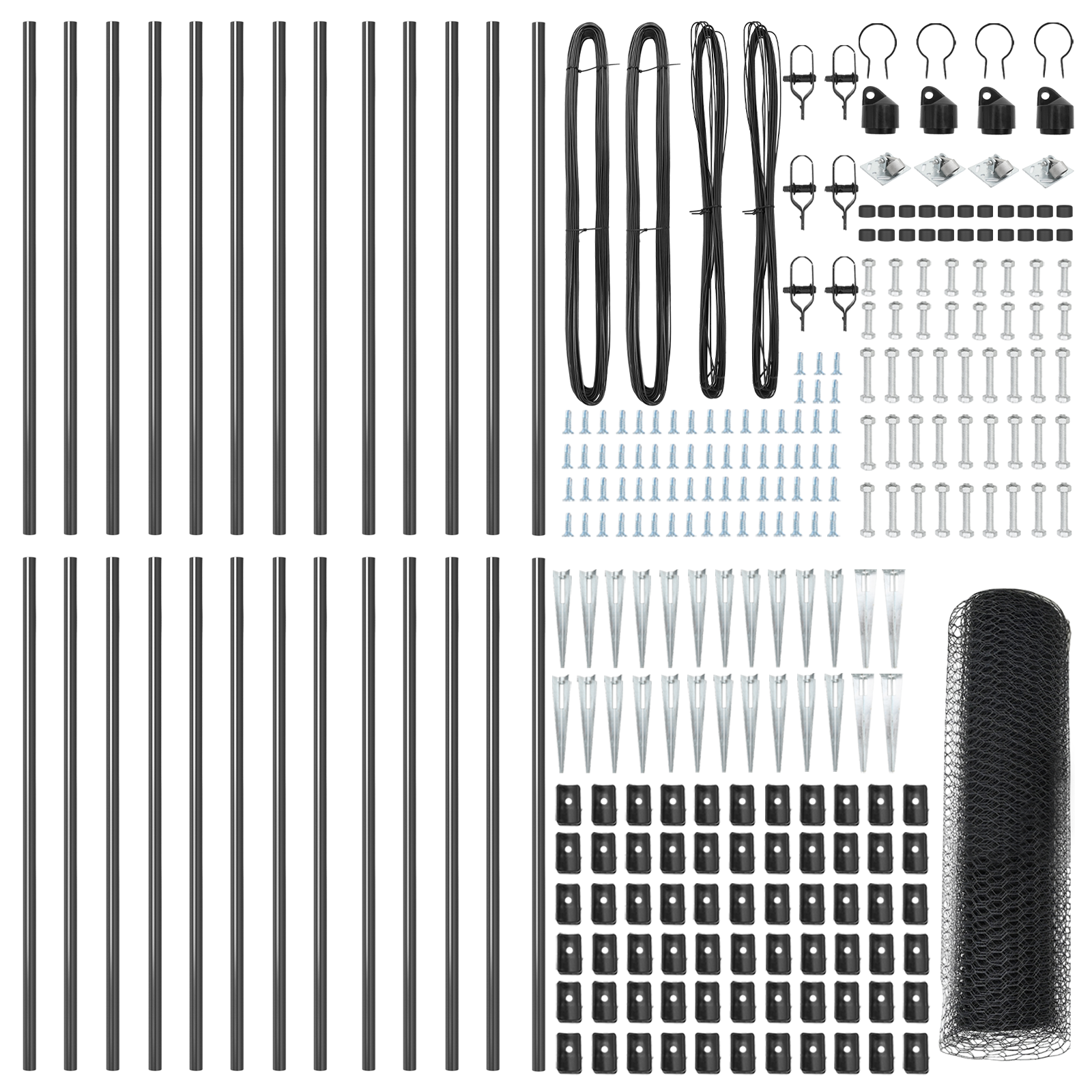 Recinzione Esagonale  Grigio 1x50 m Acciaio