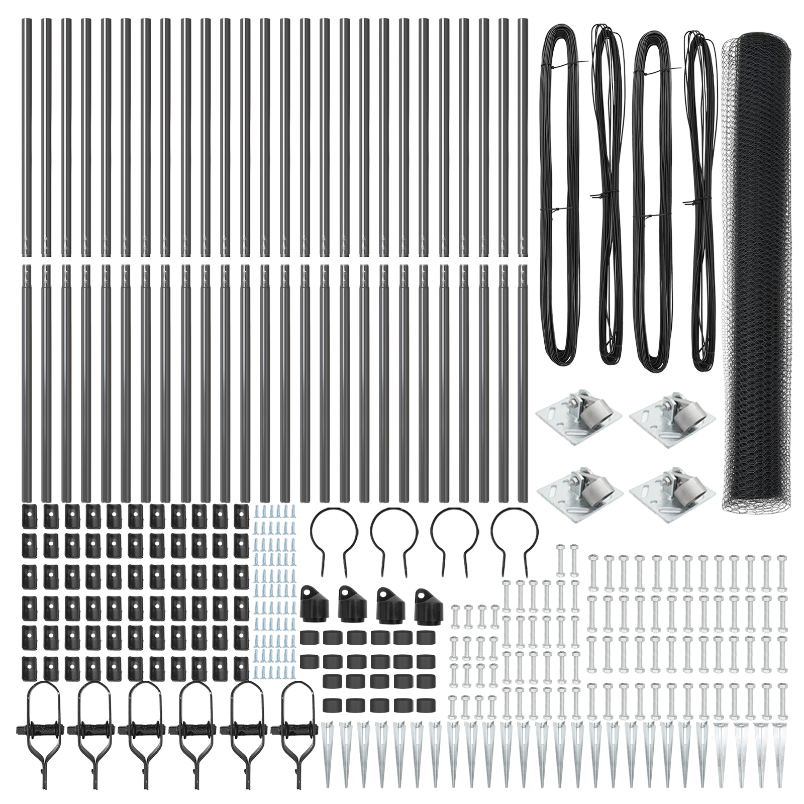 Recinzione Esagonale Grigia 1,4x50 m in Acciaio