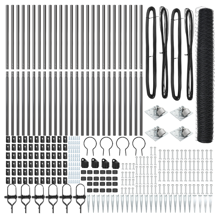 Recinzione Esagonale  Grigia 1.4x50 m Acciaio