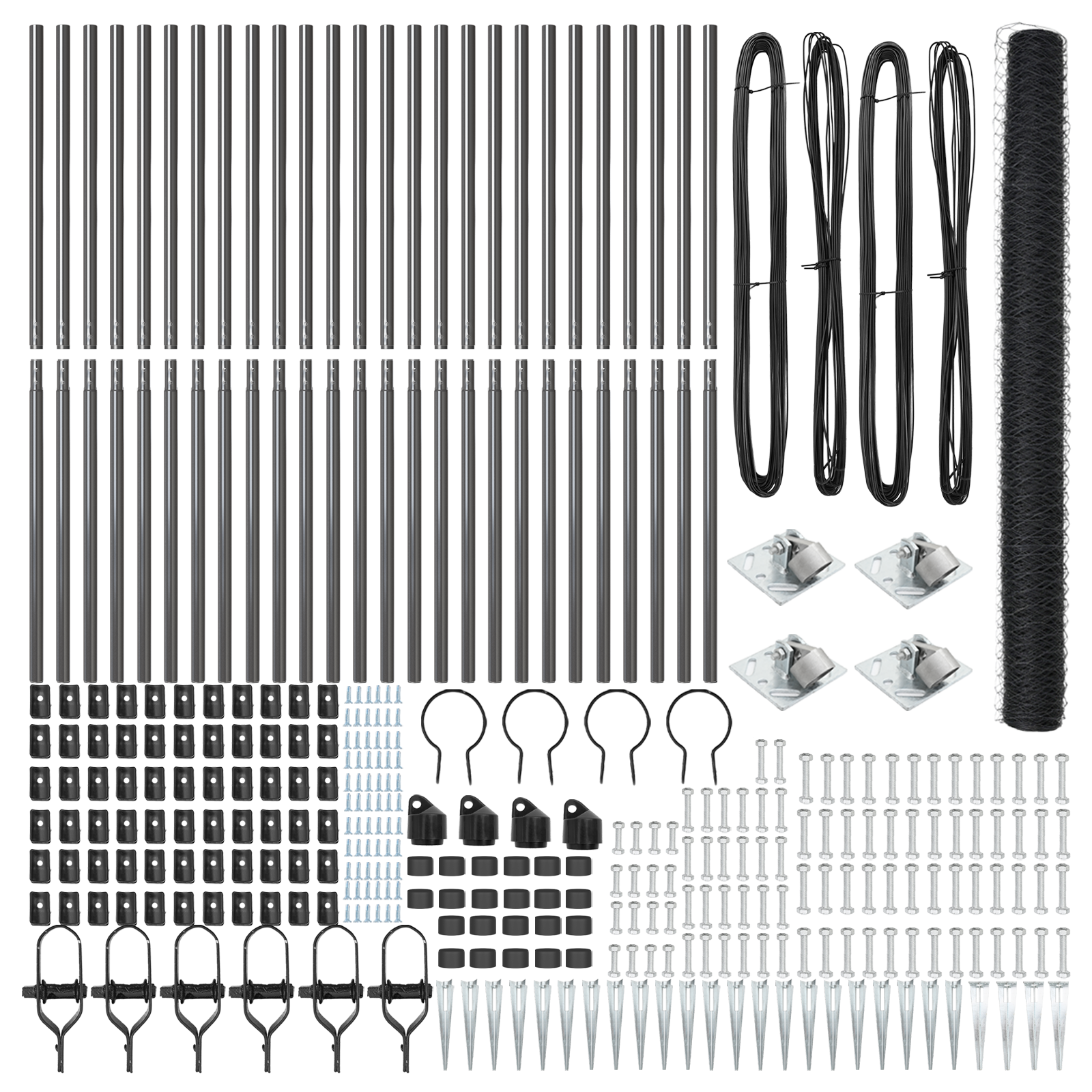 Recinto Esagonale  Grigio 1,5x50 m Acciaio