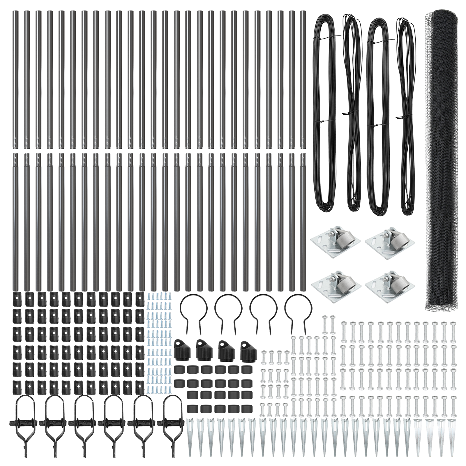 Recinzione Esagonale  Grigio 1.6x50 m Acciaio
