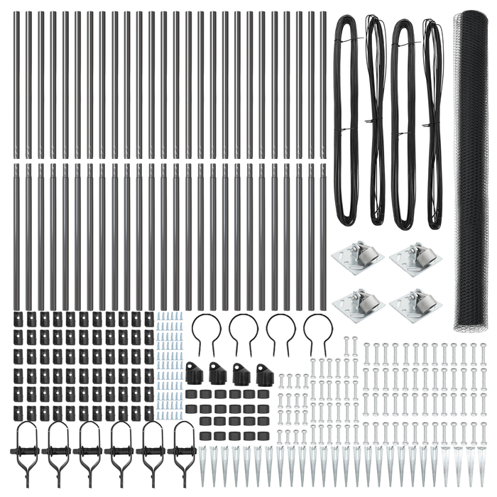 Recinzione Esagonale  Grigio 1.6x50 m Acciaio