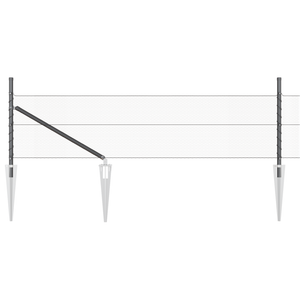 Recinzione esagonale  grigia 0.8x100 m in acciaio