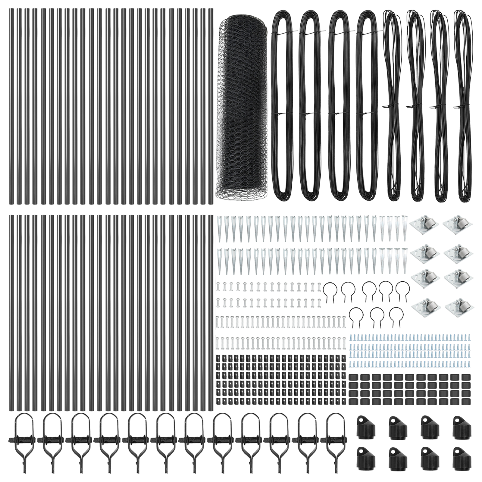 Recinzione Esagonale Grigia 0.8x100 m Acciaio