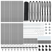 Recinzione esagonale  grigia 1x100 m in acciaio