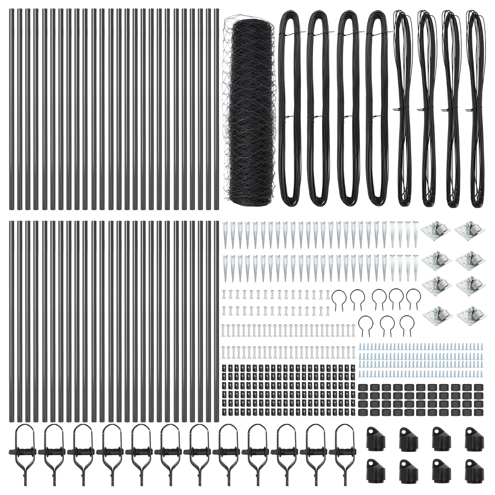 Recinzione Esagonale  Grigio 1x100 m Acciaio