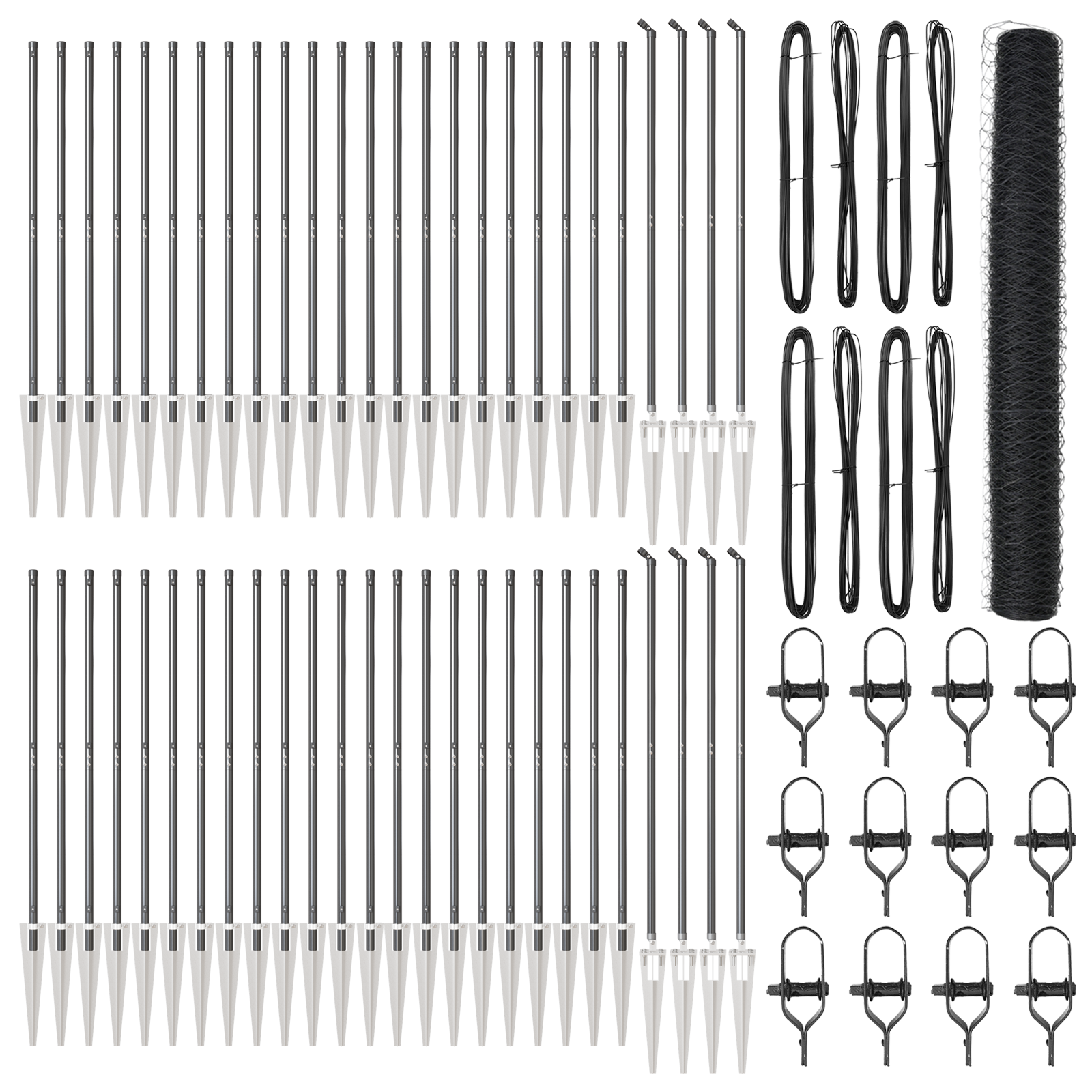 Recinzione Esagonale Grigia  1,4x100 m in Acciaio