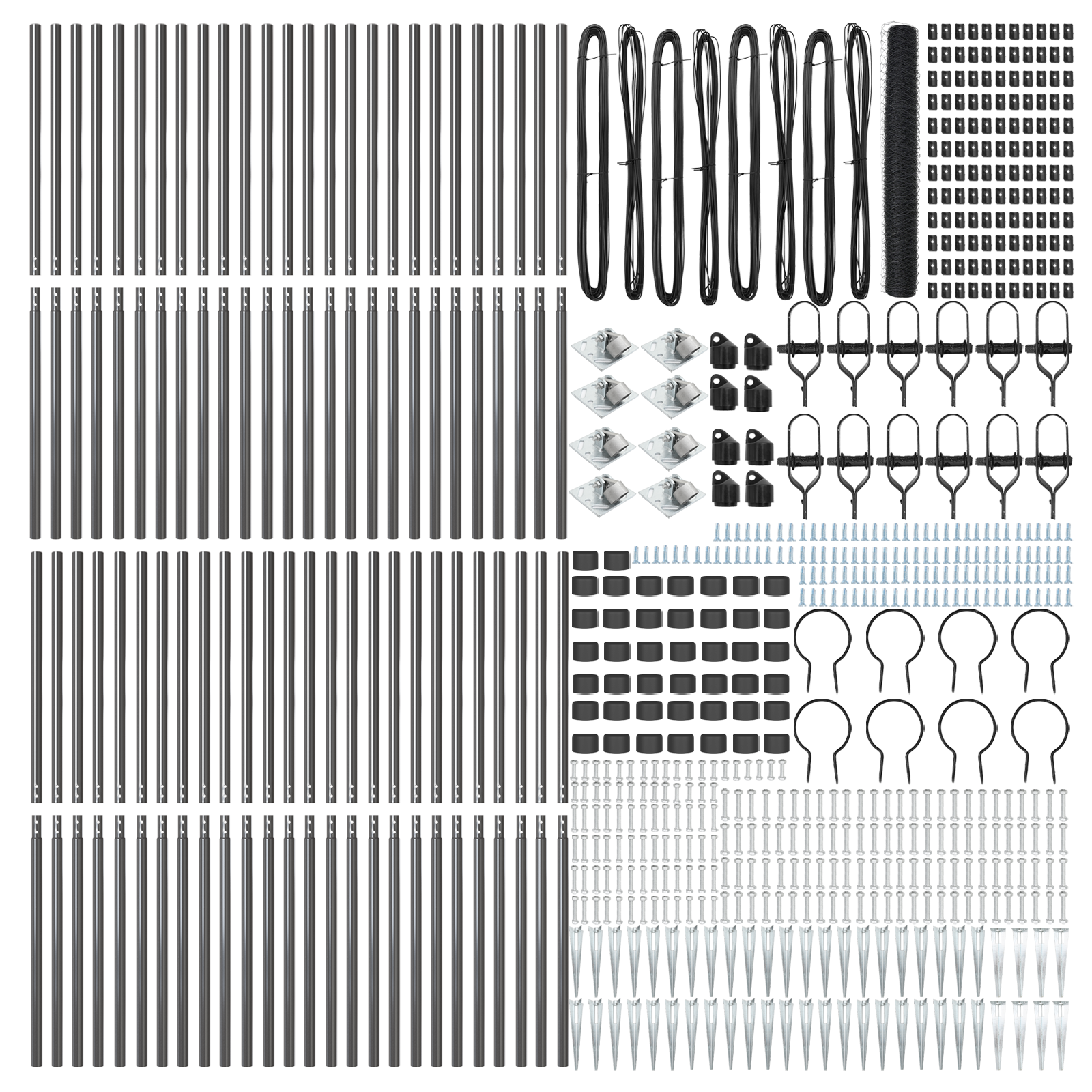 Recinzione Esagonale Grigia  1,4x100 m in Acciaio